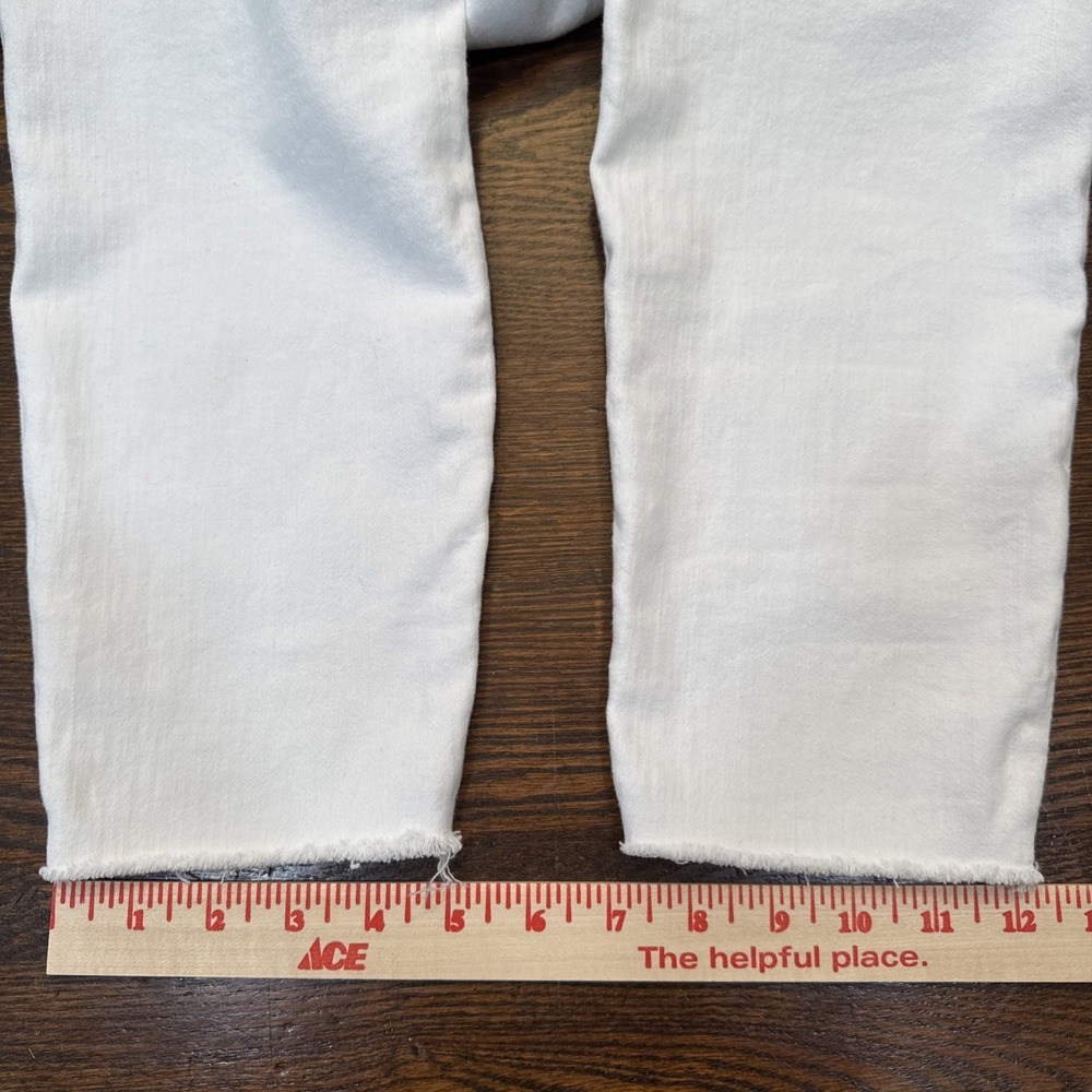 J.Crew High Rise Skinny Jeans White 32 Stretch Re-Imagined Denim Women's - Picture 10 of 10